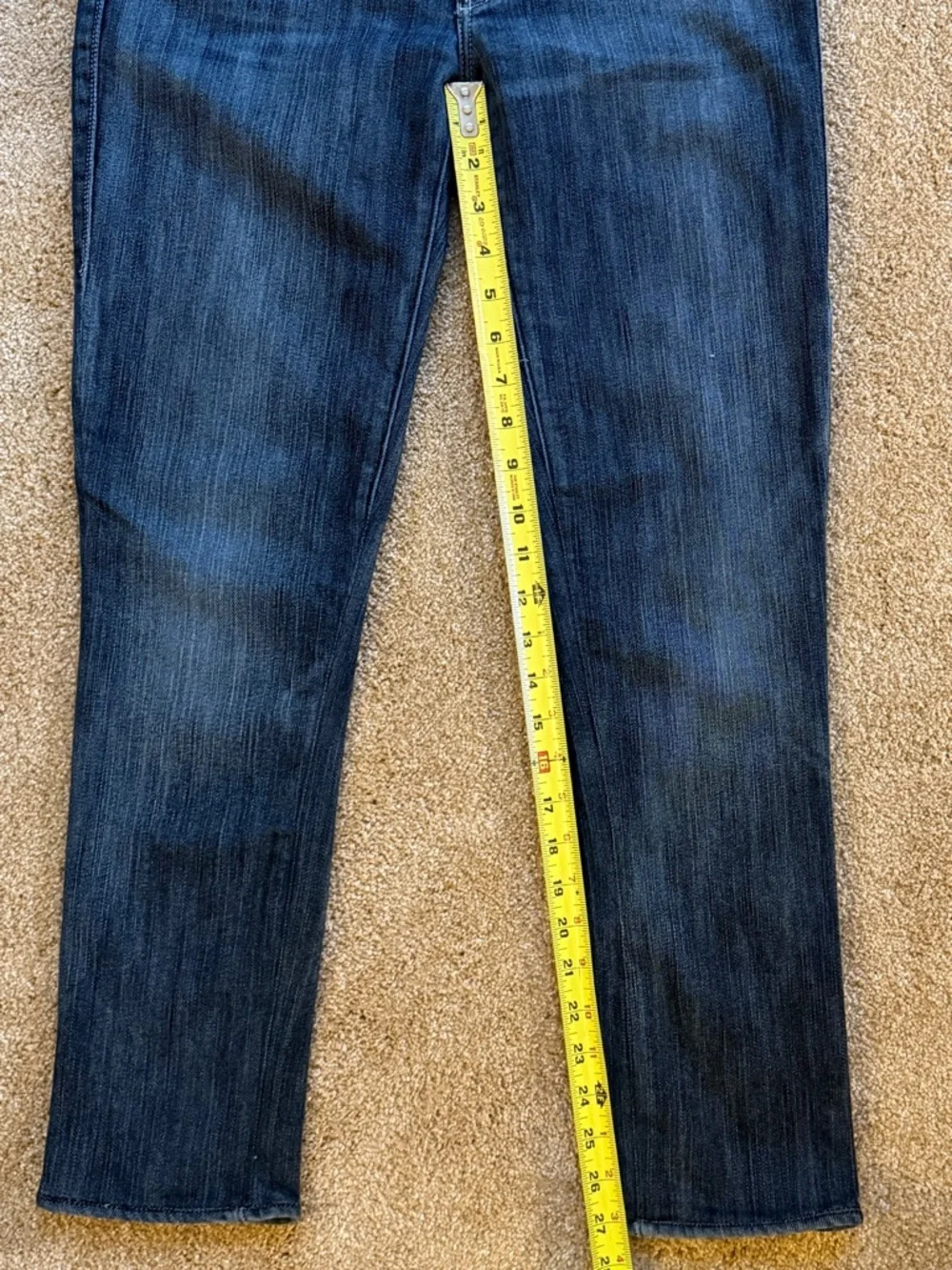 Rock & Republic Low Rise Skinny Jeans Size 26 Med Dk Wash Embroidered Pocket - Picture 12 of 16